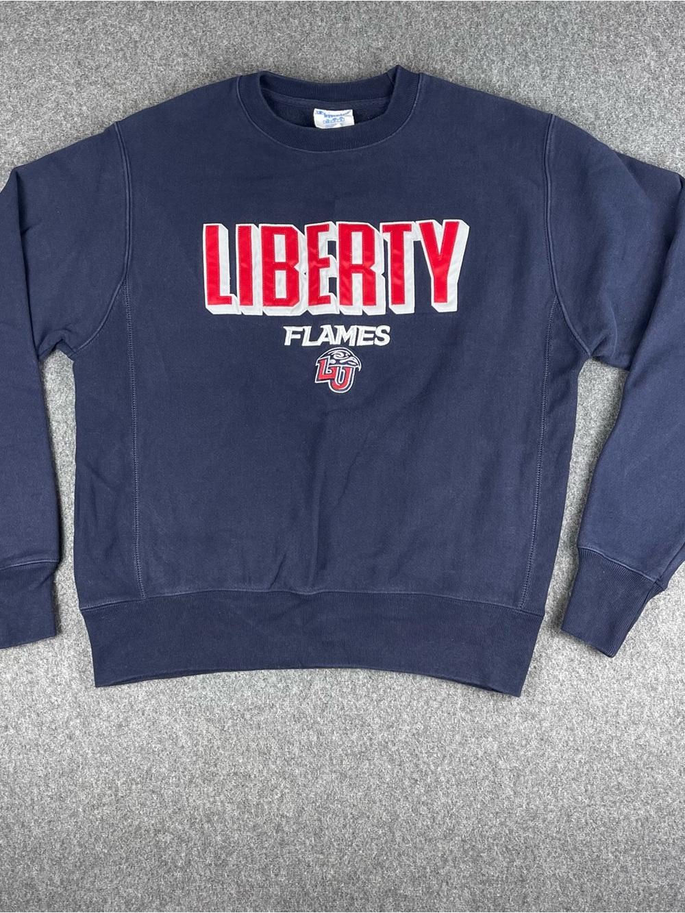 Vintage Champion Reverse Weave Liberty Flames Sweatshirt Mens Medium Stitched
